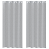 Cortinas con cortinas 2 pcs Gris oscuro 140 x 245 cm Poliéster 2