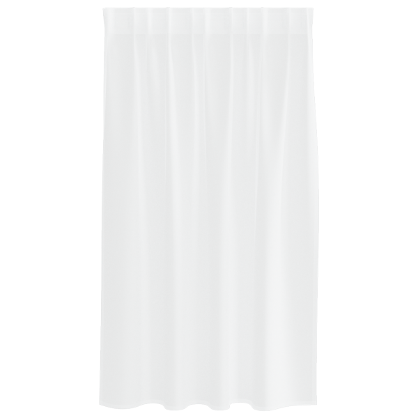 Cortinas con cortinas 2 pcs Blanco 140 x 140 cm Poliéster M 3