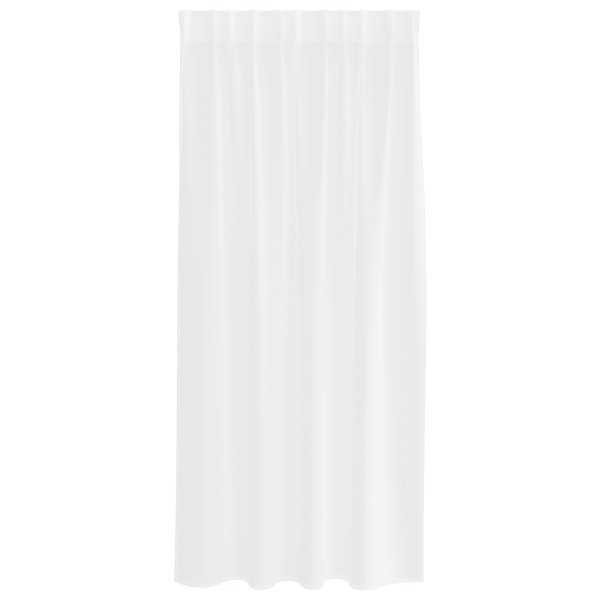 Cortinas com cortinas 2 pcs Branco 140 x 175 cm Poliéster M 3