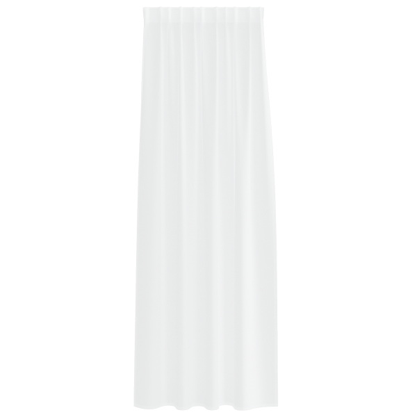 Cortinas con cortinas 2 pcs Blanco 140 x 225 cm Poliéster M 3