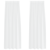 Cortinas con cortinas 2 pcs Blanco 140 x 245 cm Poliéster 2