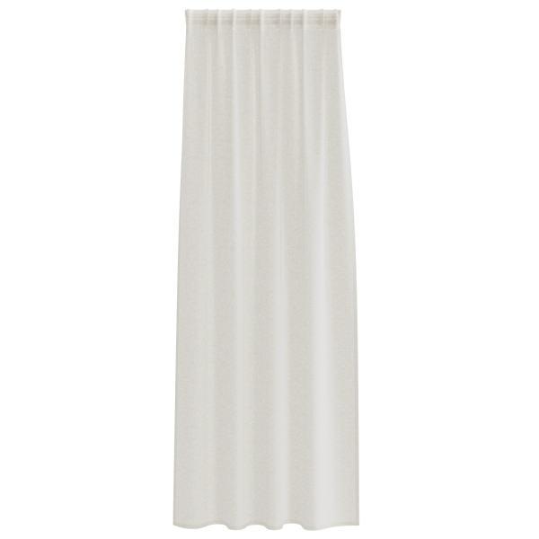 Cortinas con cortinas 2 pcs Crema 140 x 225 cm Poliéster M 3