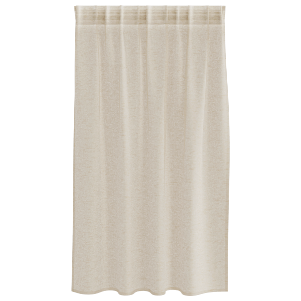 Cortinas con cortinas 2 pcs Arena 140 x 140 cm Poliéster M 3