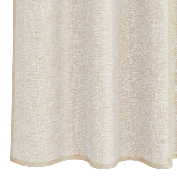 Cortinas com cortinas 2 pcs Areia 140 x 260 cm Poliéster M 5