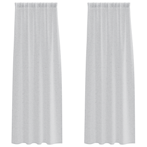 Cortinas con cortinas 2 pcs Gris claro 140 x 260 cm Poliéster H