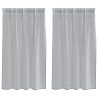 Cortinas con cortinas 2 pcs Gris oscuro 140 x 140 cm Poliéster 2