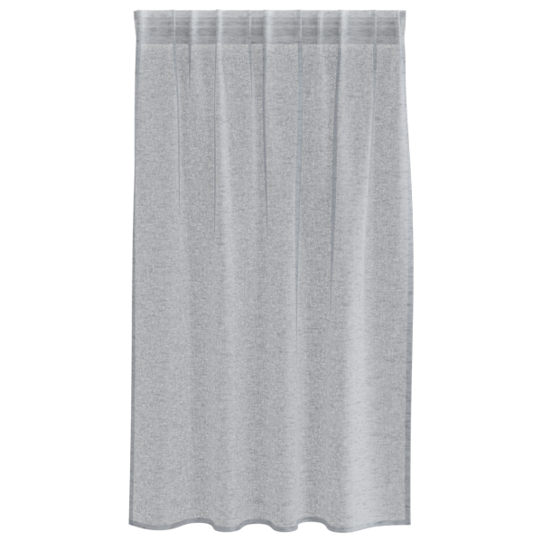 Cortinas 2 pcs Cinzento-escuro 140 x 140 cm Poliéster M 3