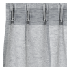 Cortinas con cortinas 2 pcs Gris oscuro 140 x 175 cm Poliéster 4