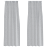 Cortinas 2 pcs Cinzento-escuro 140 x 245 cm Poliéster 2