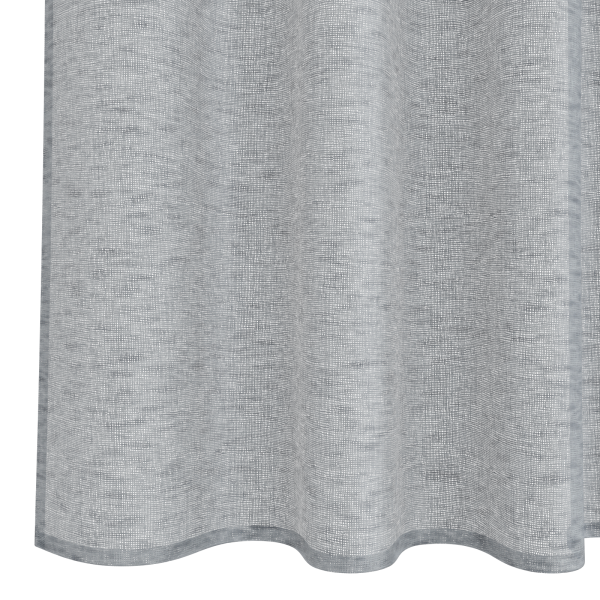 Cortinas con cortinas 2 pcs Gris oscuro 140 x 260 cm Poliéster M 5