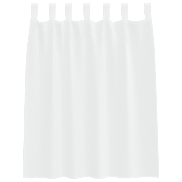 Cortinas com cortinas 2 pcs Branco 140 x 140 cm Poliéster M 3