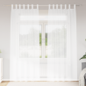 Cortinas com cortinas 2 pcs Branco 140 x 260 cm Poliéster 1