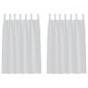 Cortinas con cortinas 2 pcs Gris claro 140 x 140 cm Poliéster 2