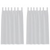 Cortinas con cortinas 2 pcs Gris claro 140 x 175 cm Poliéster 2