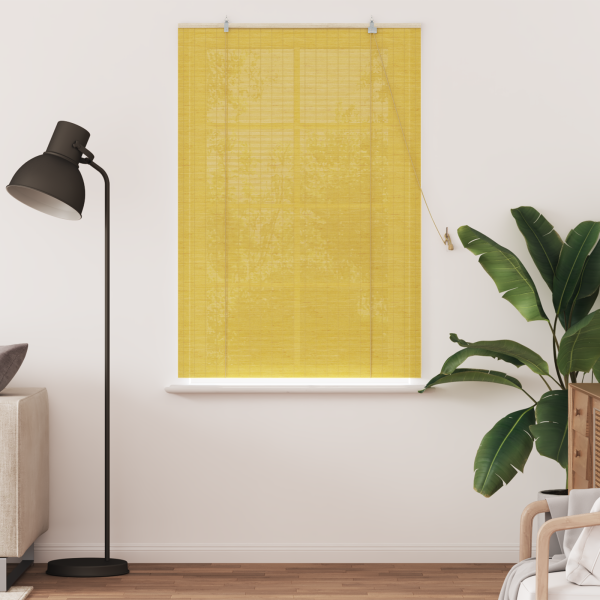 Persianas e Sombras de Janela Amarelo 110 x 160 cm Bambu M 3