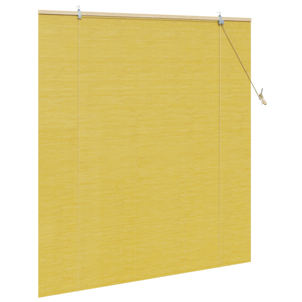 Persianas e Sombras de Janela Amarelo 140 x 160 cm Bambu M 4