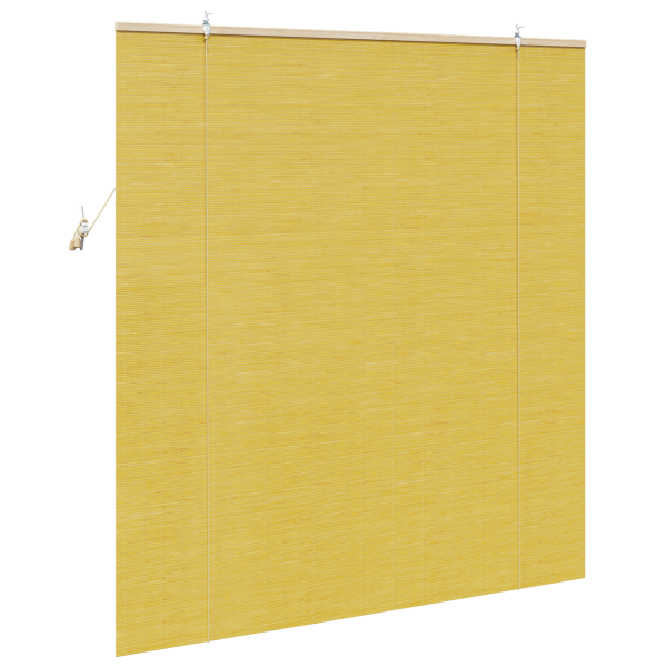 Persianas e Sombras de Janela Amarelo 150 x 160 cm Bambu M 5