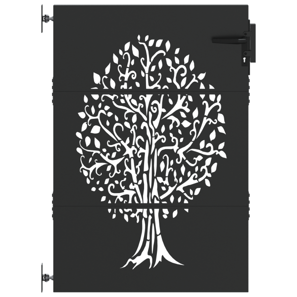 Puerta de jardín Otro Negro 100 x 125 cm M 2