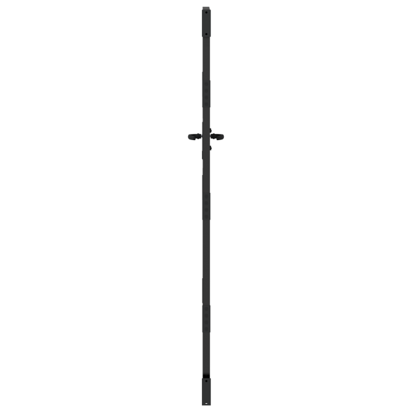 Portão de Jardim Preto 105 x 175 cm Aço com Revestimento em Pó M 5