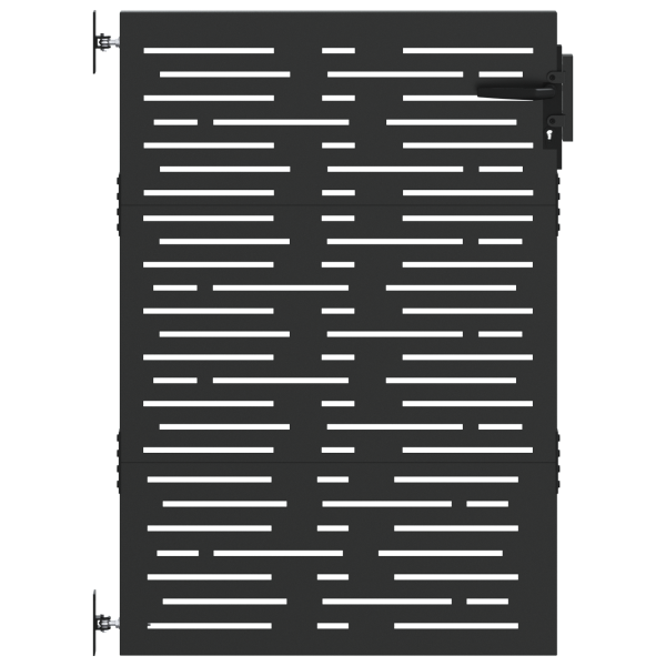 Puerta de jardín Negro 105 x 150 cm M 2