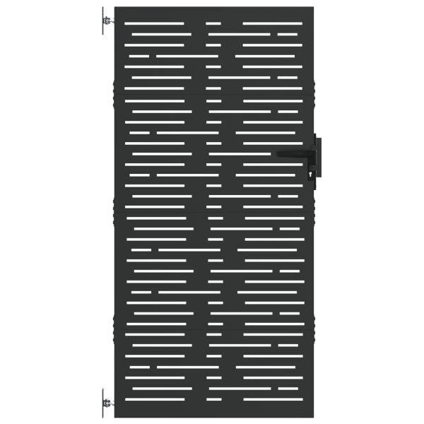 Puerta de jardín Negro 105 x 200 cm M 2