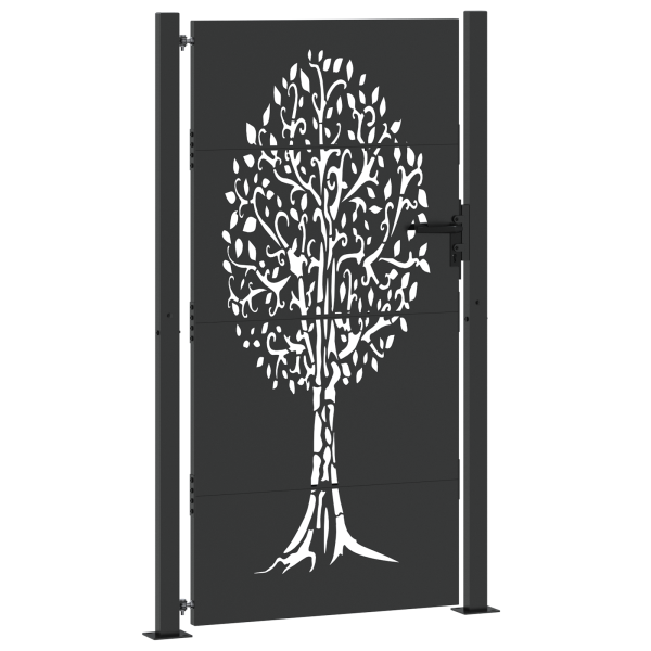 Puerta de jardín Otro Negro 105 x 200 cm M 4