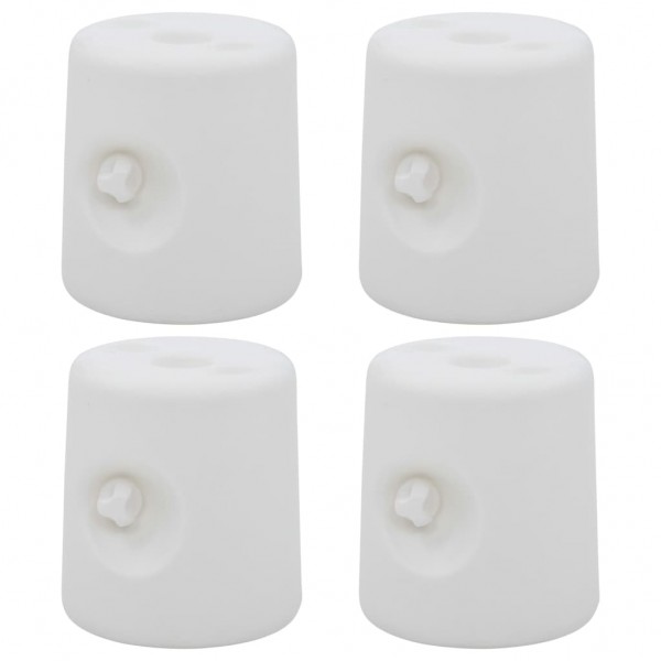 Pesos para tenda 4 pcs PE branco M 3