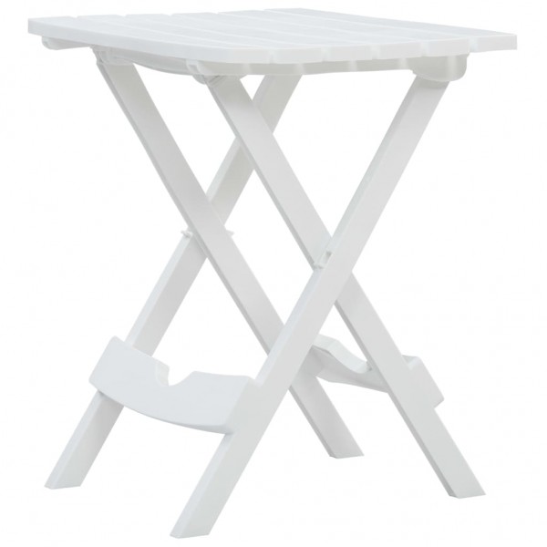 Mesa de jardim dobrável 45.5x38.5x50 cm branco M 2