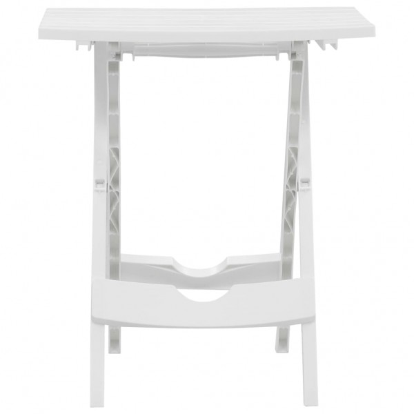 Mesa de jardim dobrável 45.5x38.5x50 cm branco M 3