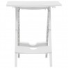 Mesa de jardim dobrável 45.5x38.5x50 cm branco 3