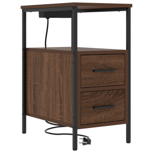 Armário de Cabeceira Carvalho castanho 30 x 48 x 61 cm H