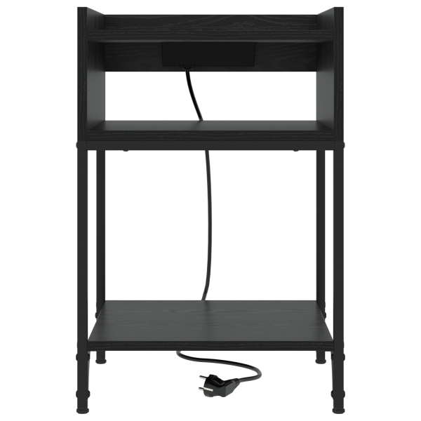 Armário de Cabeceira Carvalho preto 40 x 40 x 61 cm M 5