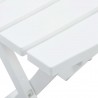 Mesa de jardim dobrável 45.5x38.5x50 cm branco 5