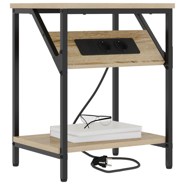 Cajoneras de Noche 2 pcs Roble Sonoma 38 x 30 x 48 cm M 3