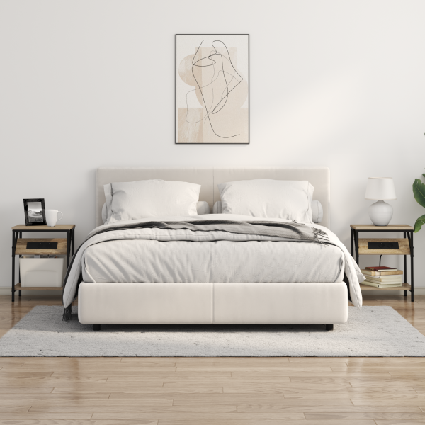 Armários de Canto 2 pcs Carvalho sonoma 38 x 30 x 48 cm M 4