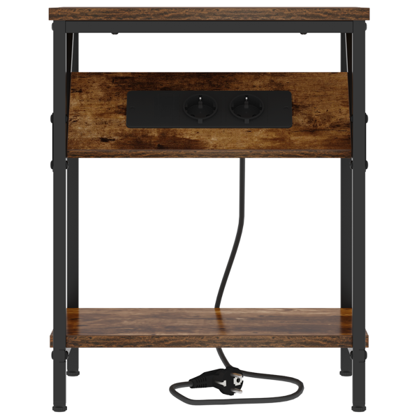 Armario de Noche Roble ahumado 38 x 30 x 48 cm M 5