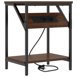 Armário de Cabeceira Carvalho castanho 38 x 30 x 48 cm H