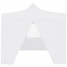 Carpa plegable profesional con 4 paredes acero blanco 3x3 m 4