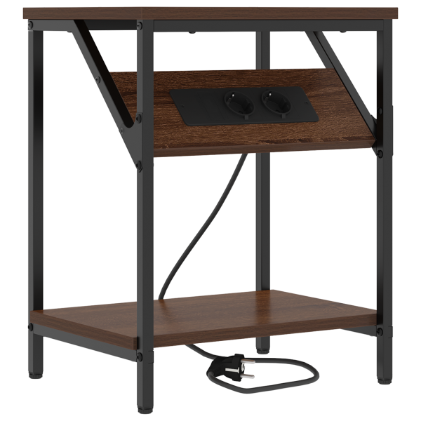 Armários de Canto 2 pcs Carvalho castanho 38 x 30 x 48 cm M 5