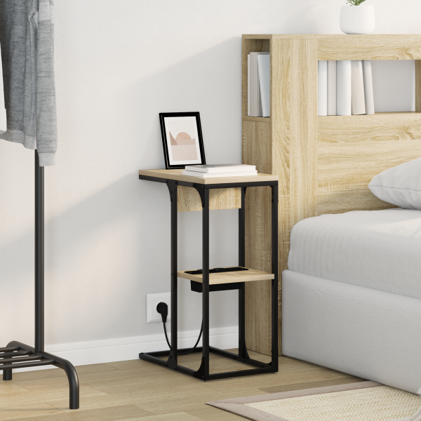 Mesa-de-cabeceira Carvalho Sonoma 41.5 x 26 x 60.5 cm M 4