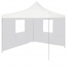 Carpa plegable profesional con 2 paredes acero blanco 3x3 m 1