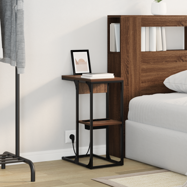 Mesa-de-cabeceira Madeira castanha 41.5 x 26 x 60.5 cm M 4