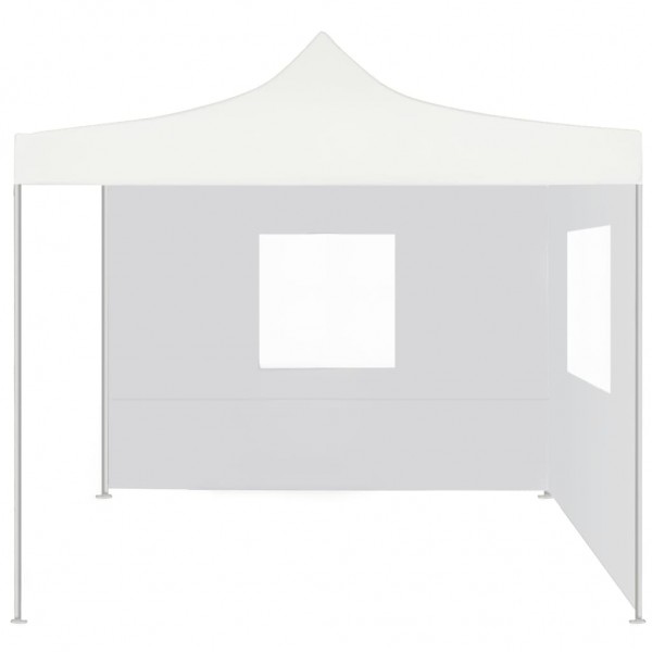 Carpa plegable profesional con 2 paredes acero blanco 3x3 m M 3