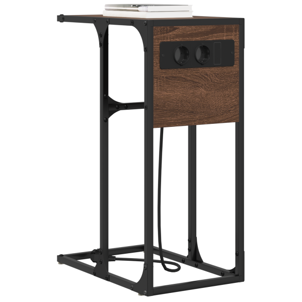 Mesa de Noche Marrón roble 41.5 x 26 x 60.5 cm M 3