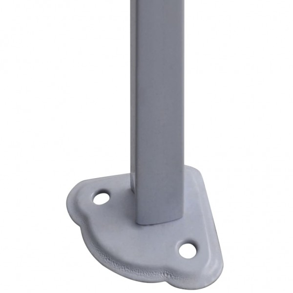 Tenda dobrável profissional festas 2 paredes 3x3m aço branco M 5