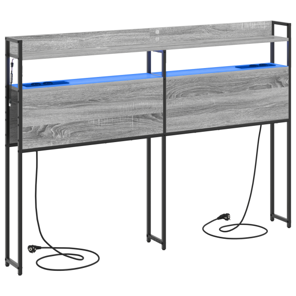 Cabecera de almacenamiento Gris sonoma 120 cm M 2