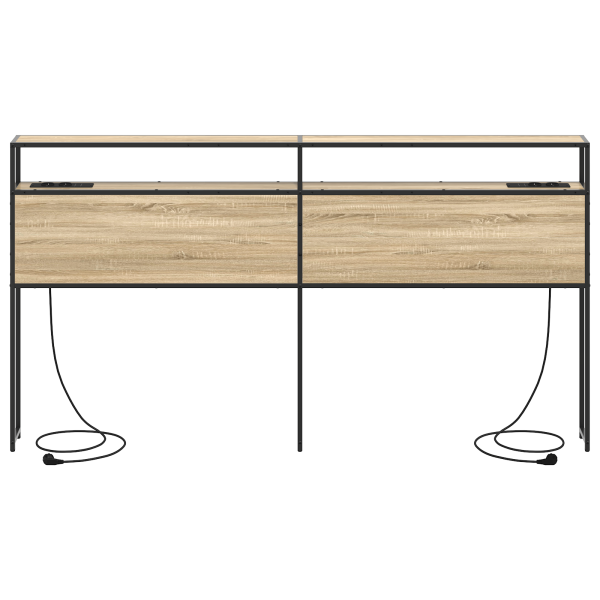 Cabeceira de armazenamento com cabeceira Carvalho Sonoma 180 cm M 4