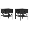 Mesitas de Noche 2 pcs Roble Negro 40x42x45 cm Madera Agregada 2