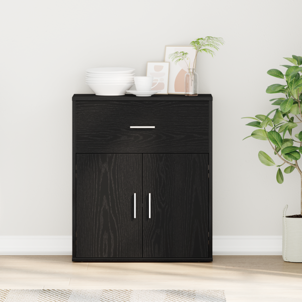 Vitrina Roble negro 60 x 31 x 70 cm Madera contrachapada D