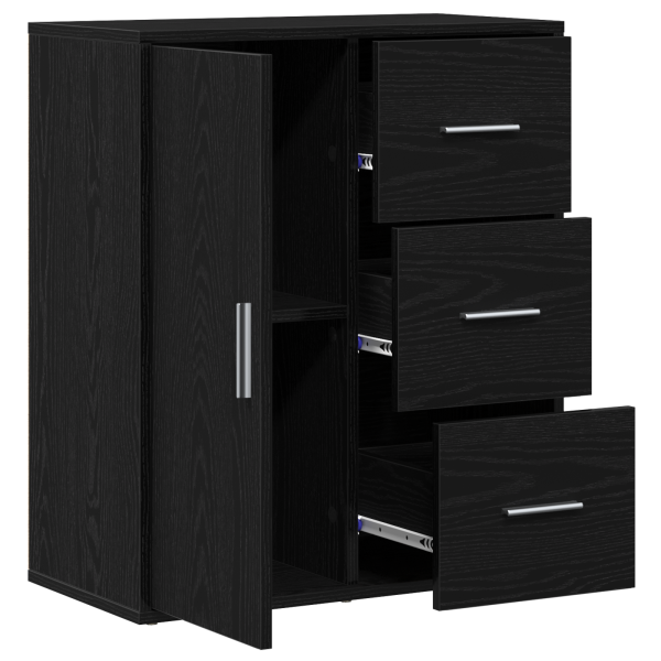 Vitrina Roble negro 60 x 31 x 70 cm Madera contrachapada M 5